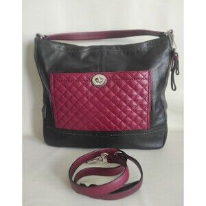 COACH PARK Large COLORBLOCK Quilted Leather Crossbody Shoulder Tote F24981